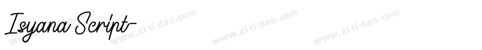 Isyana Script字体转换